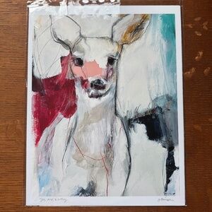 Set of Three Deer Art Prints - Each 8.5" x 11"
